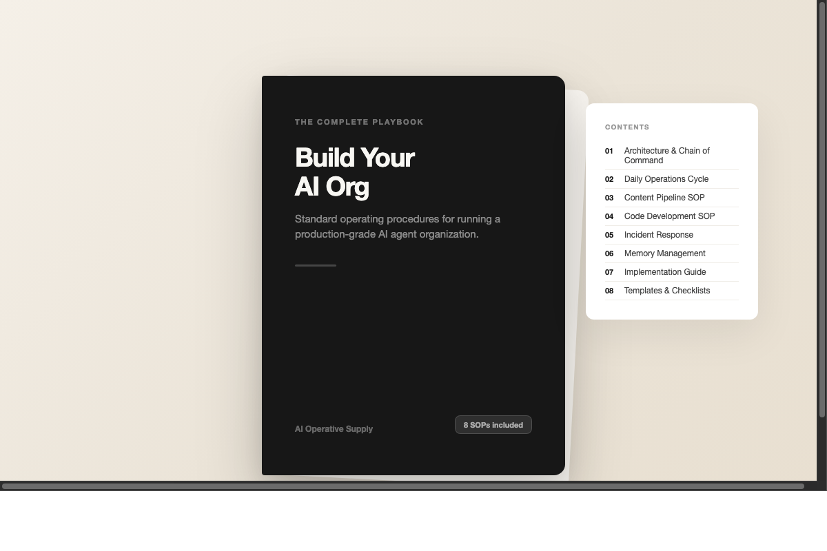 Build Your AI Org SOP Playbook PDF